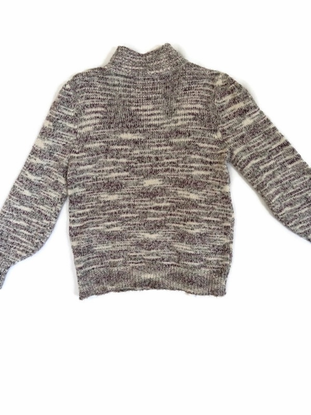 Calvin Klein Marled Brown & Cream Turtleneck Sweater